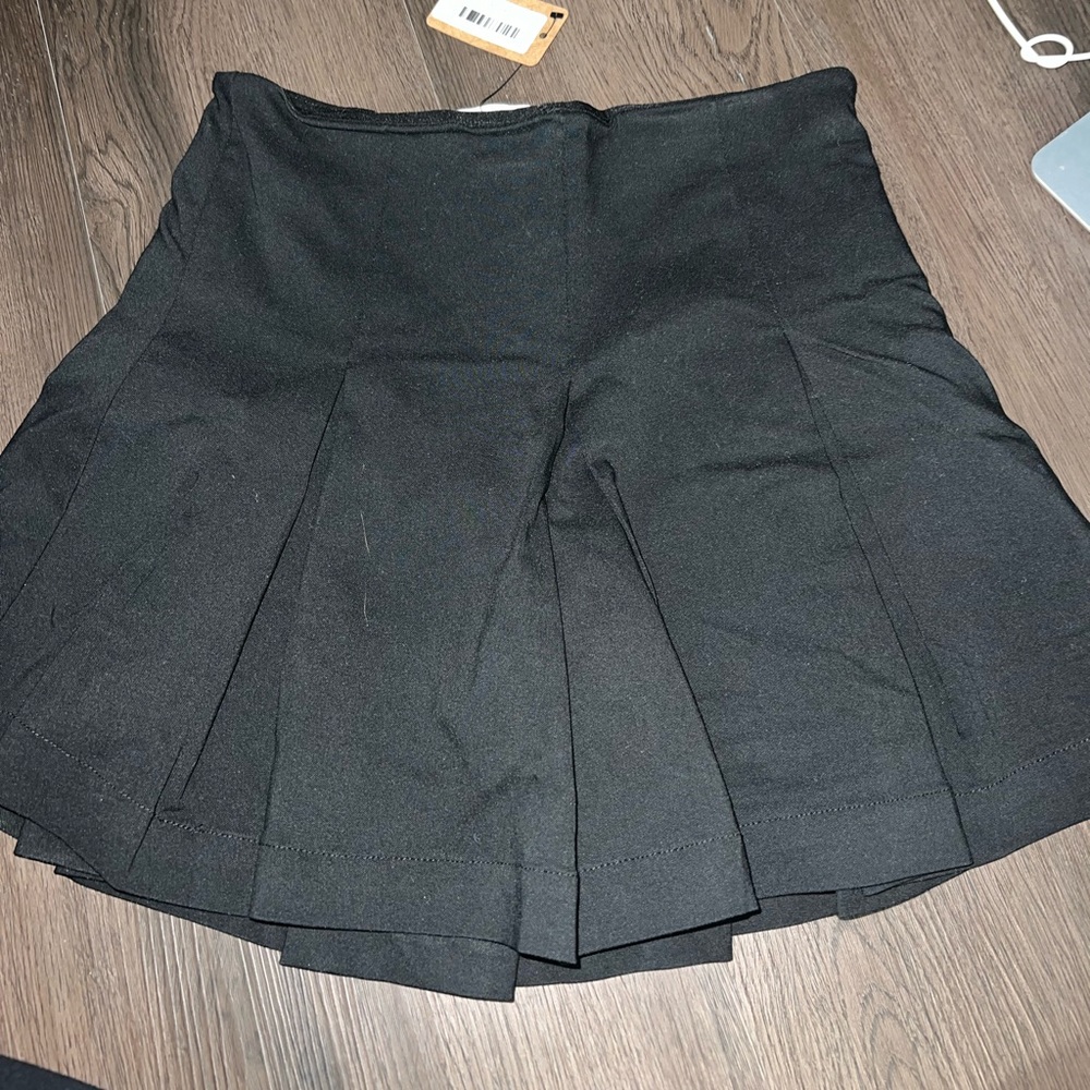 Black mini skirt